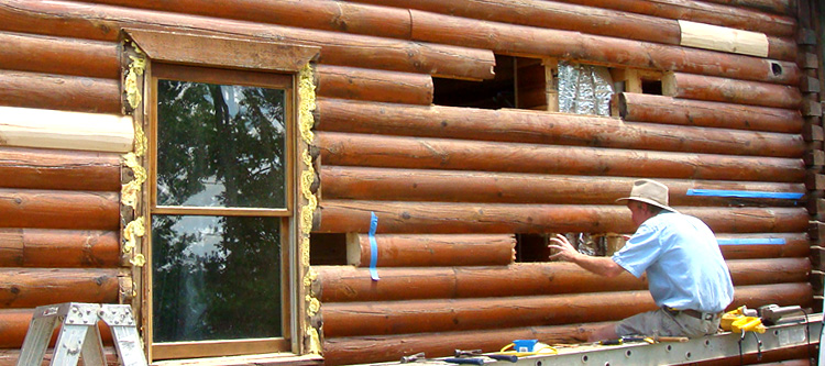 Log Home Repair Iron Station,  North Carolina